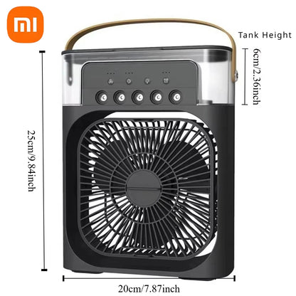 Xiaomi 3 in 1 Portable Fan Air Conditioner Household Mini Air Cooler LED Night Light Humidifier Air Adjustment Fanoffice Homefan