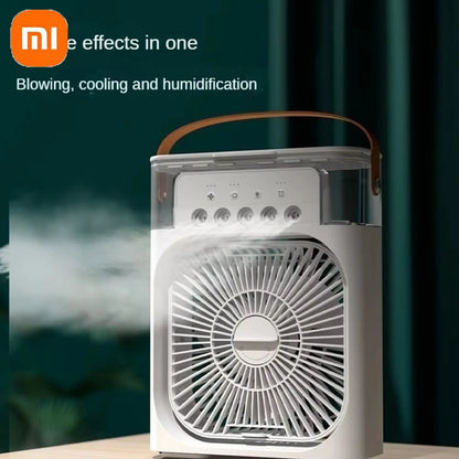 Xiaomi 3 in 1 Portable Fan Air Conditioner Household Mini Air Cooler LED Night Light Humidifier Air Adjustment Fanoffice Homefan
